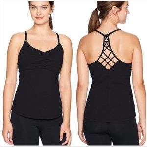 Prana Elixir Athletic Yoga Bra Tank black s